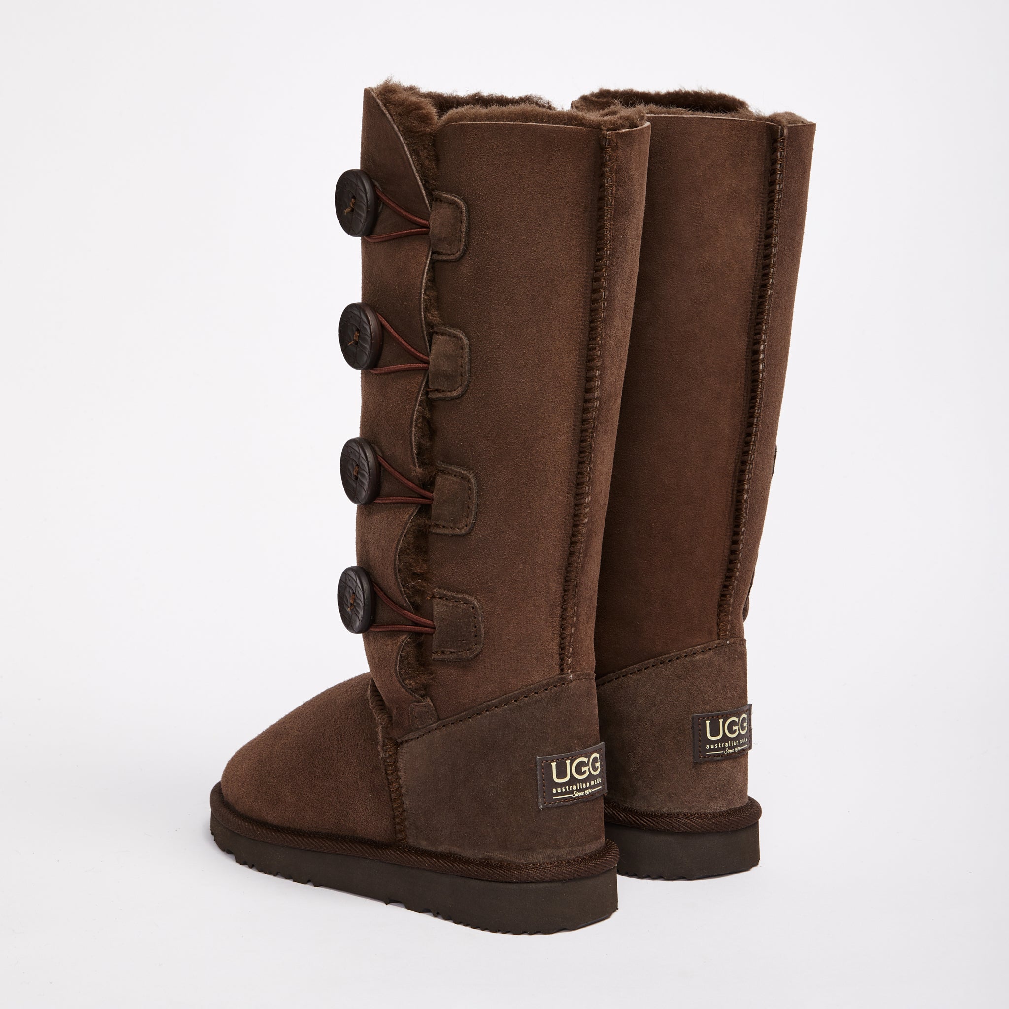 Burleigh Button Quad Women s Genuine Australian made sheepskin UGG