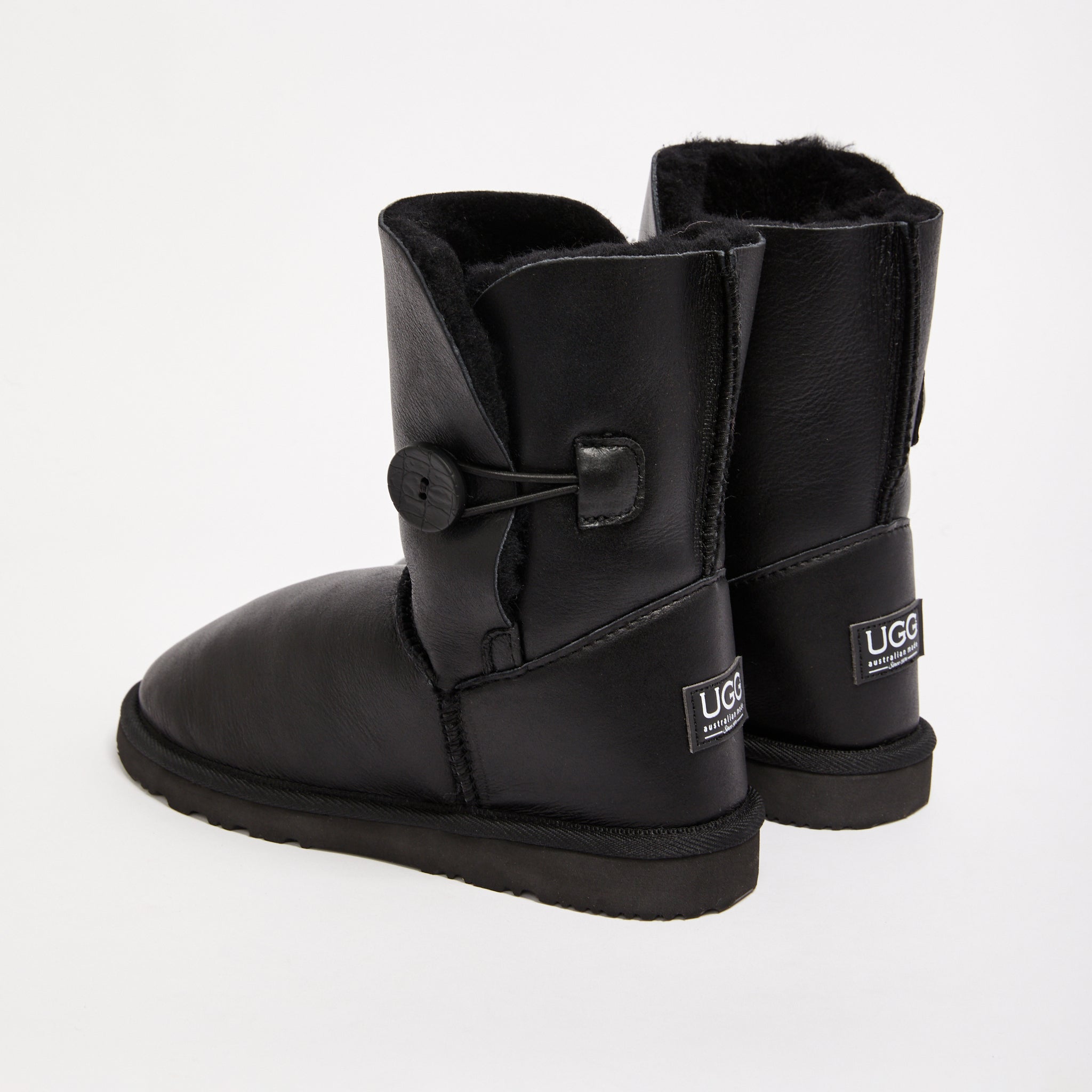 Burleigh Button Nappa Mid Women s Genuine Australian made sheepskin UGG boots UGG Since 1974