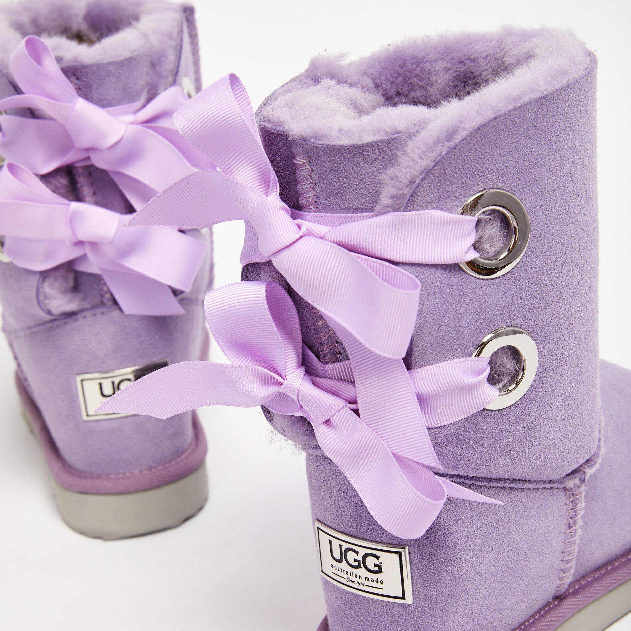 Purple uggs 2025 with bows