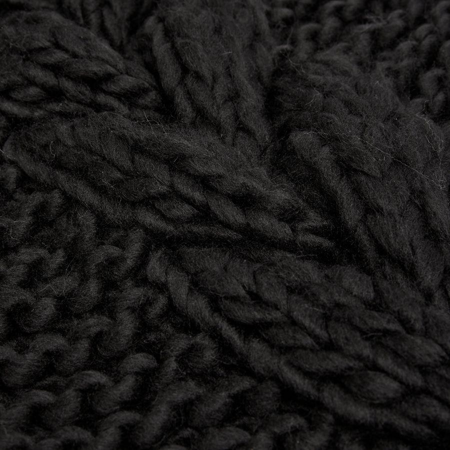 Oversized Chunky Cable Knit Scarf