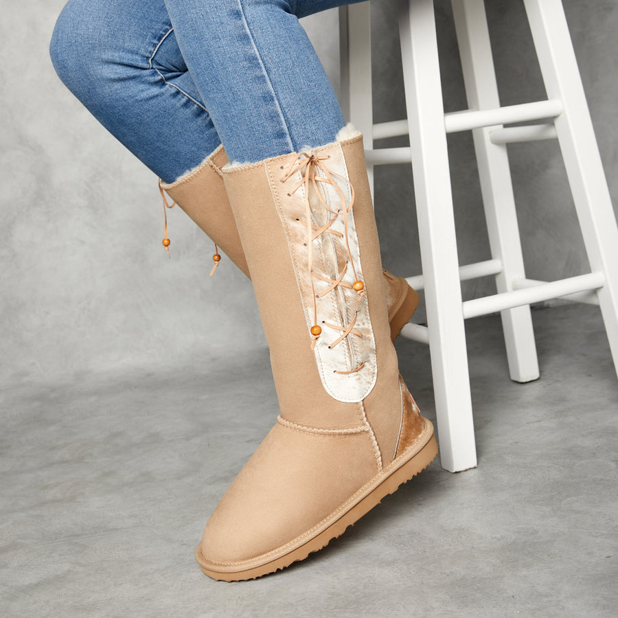 Women's Lace Up Calf Tall
