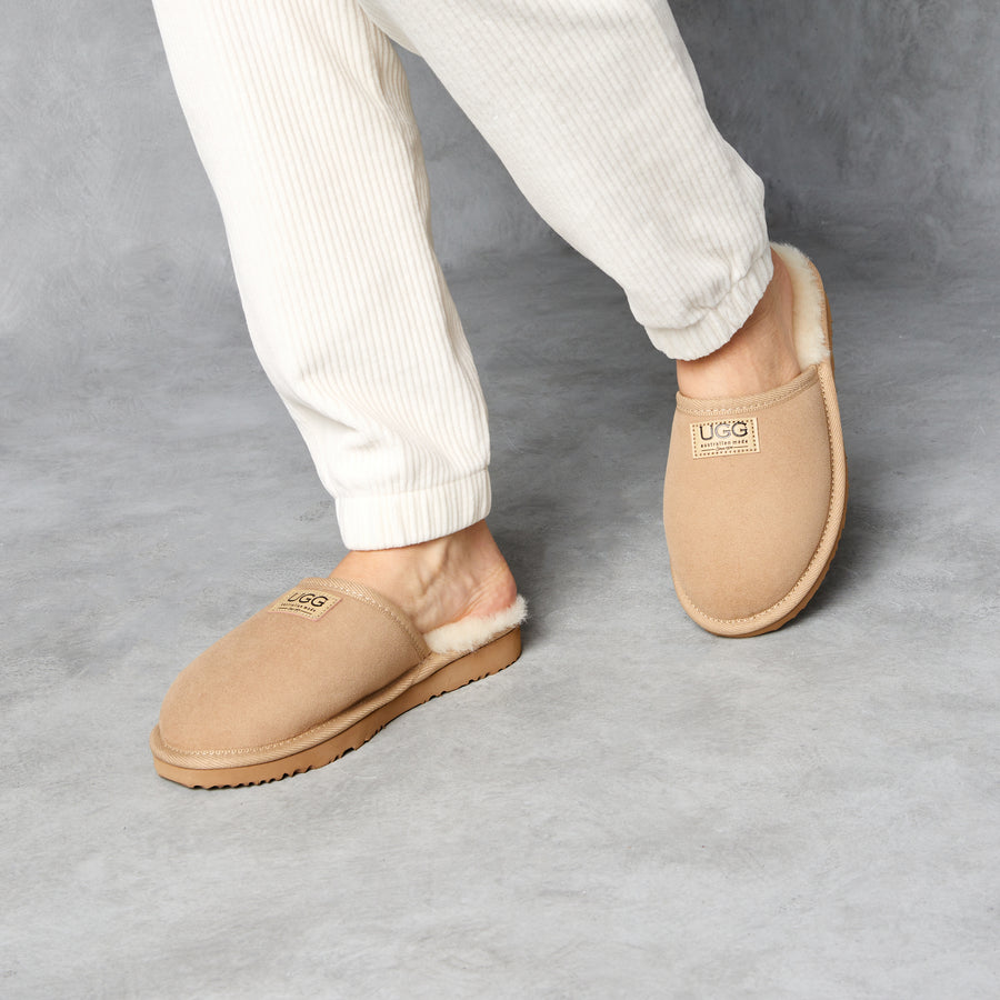 Classic Slipper in Natural Women s Genuine Australian made