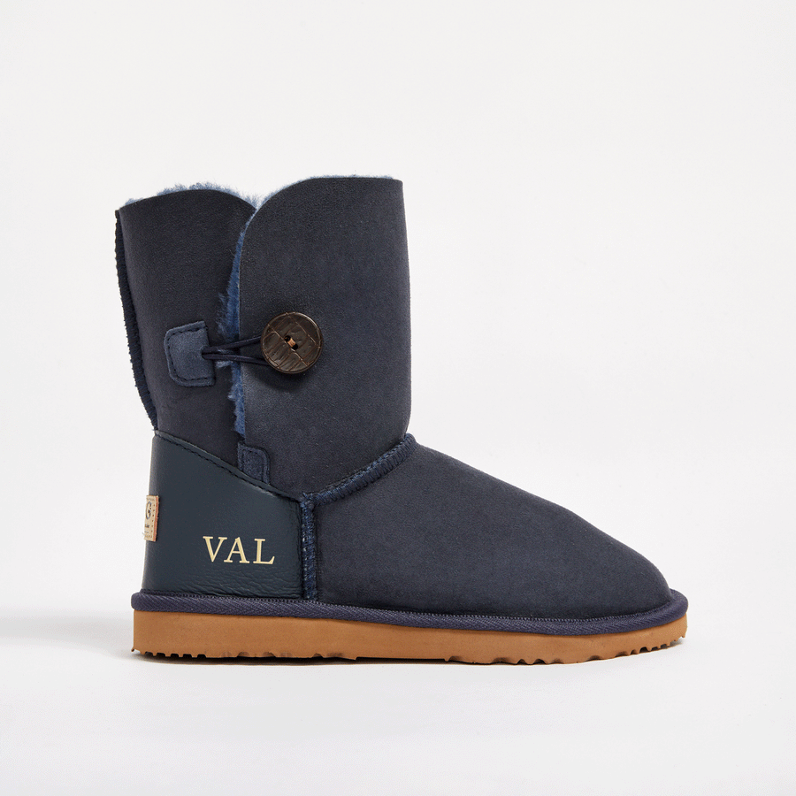 Ugg bailey button navy top