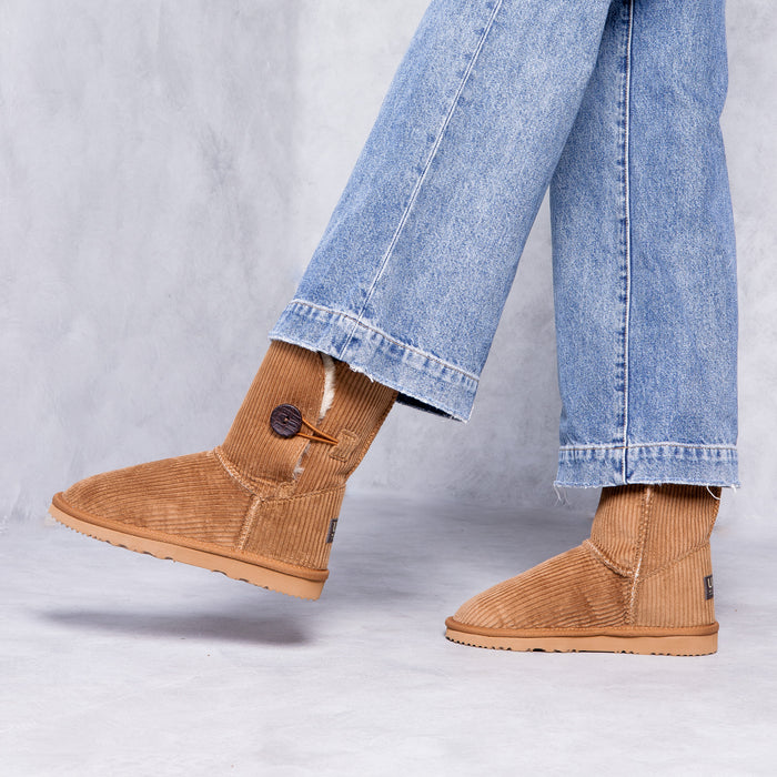Women&#39;s Corduroy Burleigh Button Mid