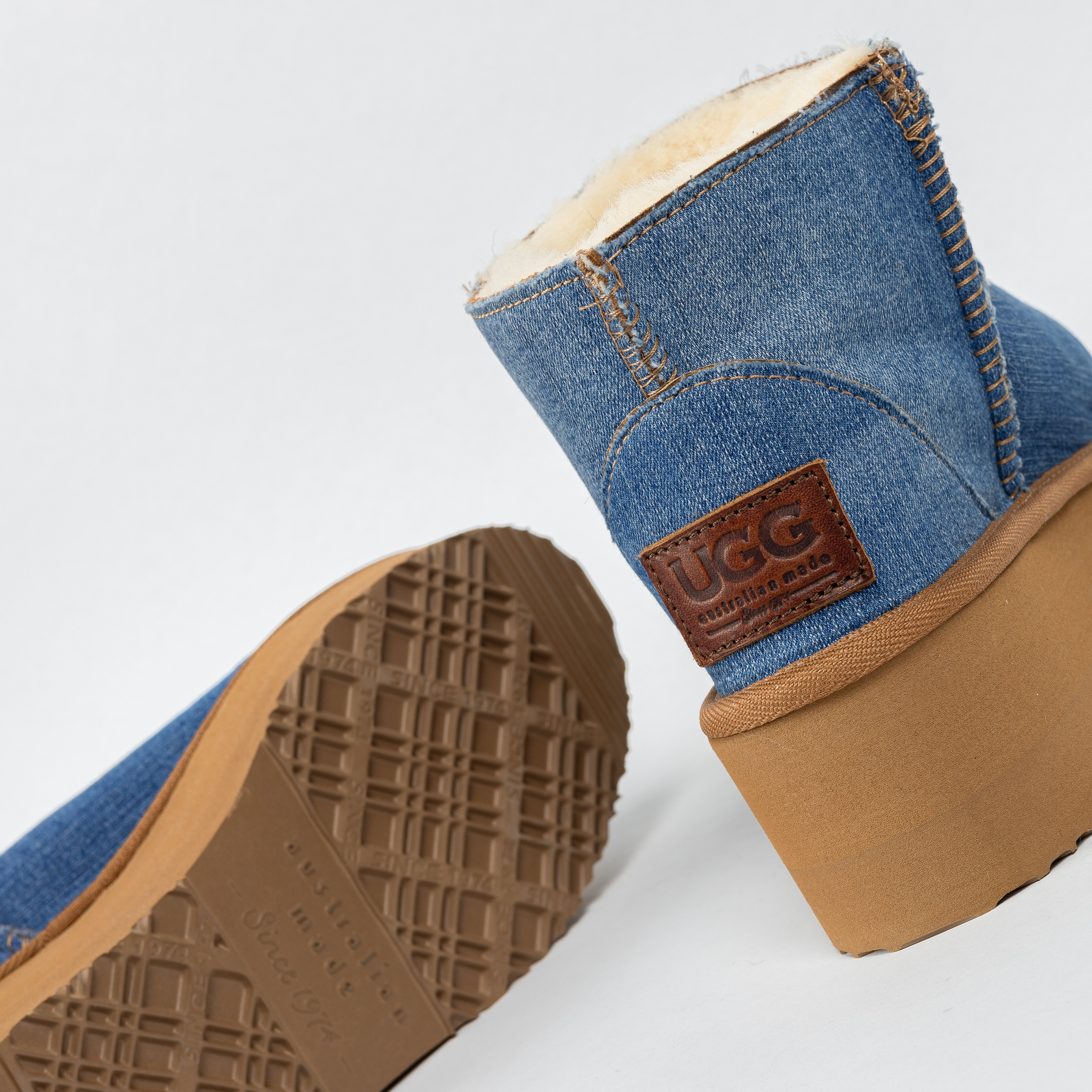 Women's Platform Ultra Mini UGG boots - handmade in