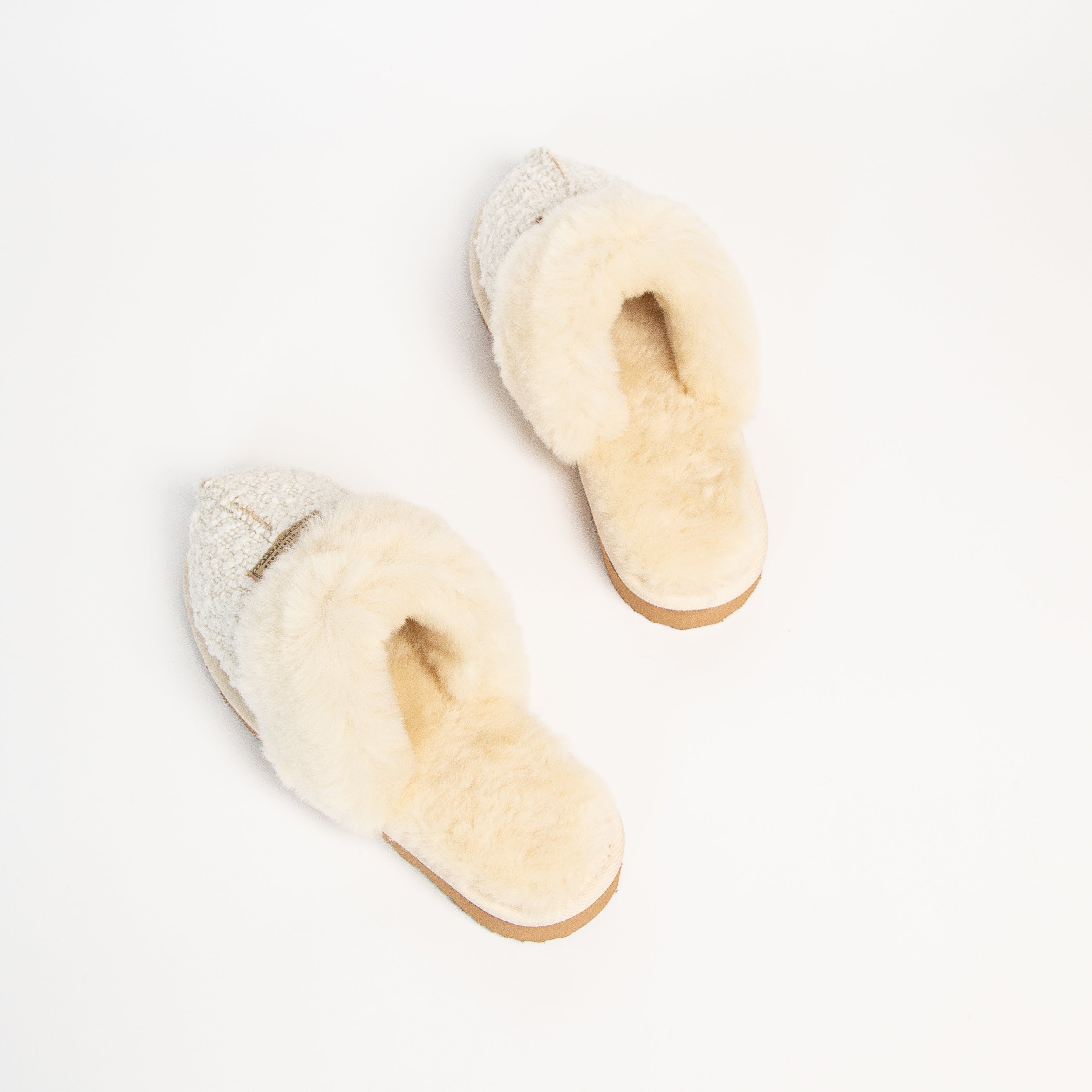 Boucle Designer Slippers Women's Genuine Australian made sheepskin UGG ...