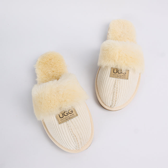 Women's Corduroy Designer Slippers