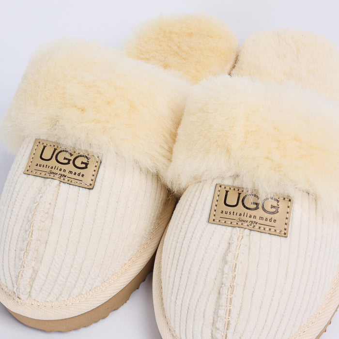 Women's Corduroy Designer Slippers
