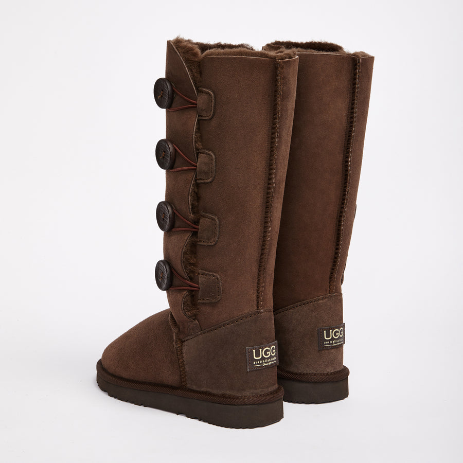 Burleigh Button Quad Women s Genuine Australian made sheepskin UGG