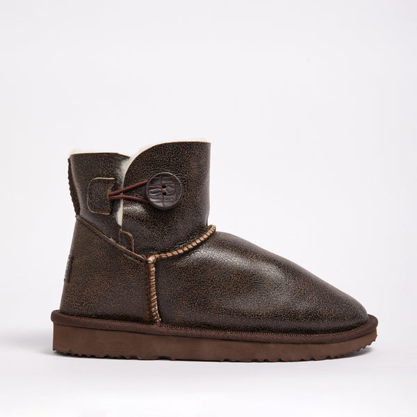 Burleigh Button Bomber Mini Women s Genuine Australian made sheepskin UGG boots UGG Since 1974