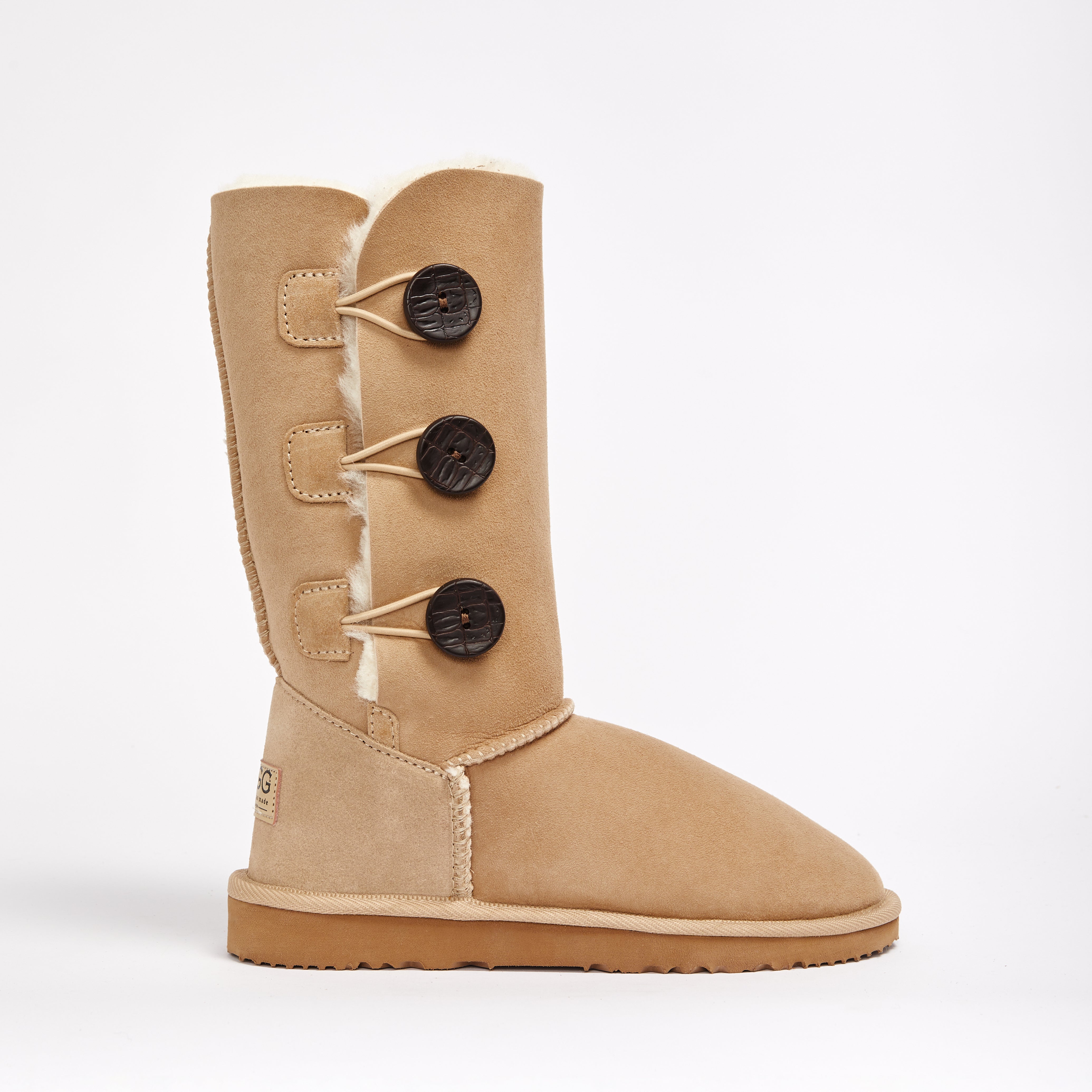 Burleigh Button Triplet Women s Genuine Australian made sheepskin UGG boots UGG Since 1974