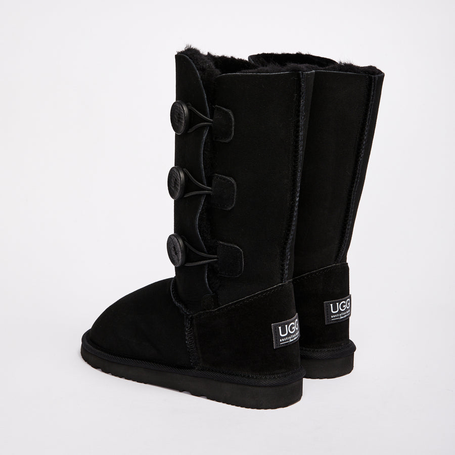 Ugg bailey button triplet black sales