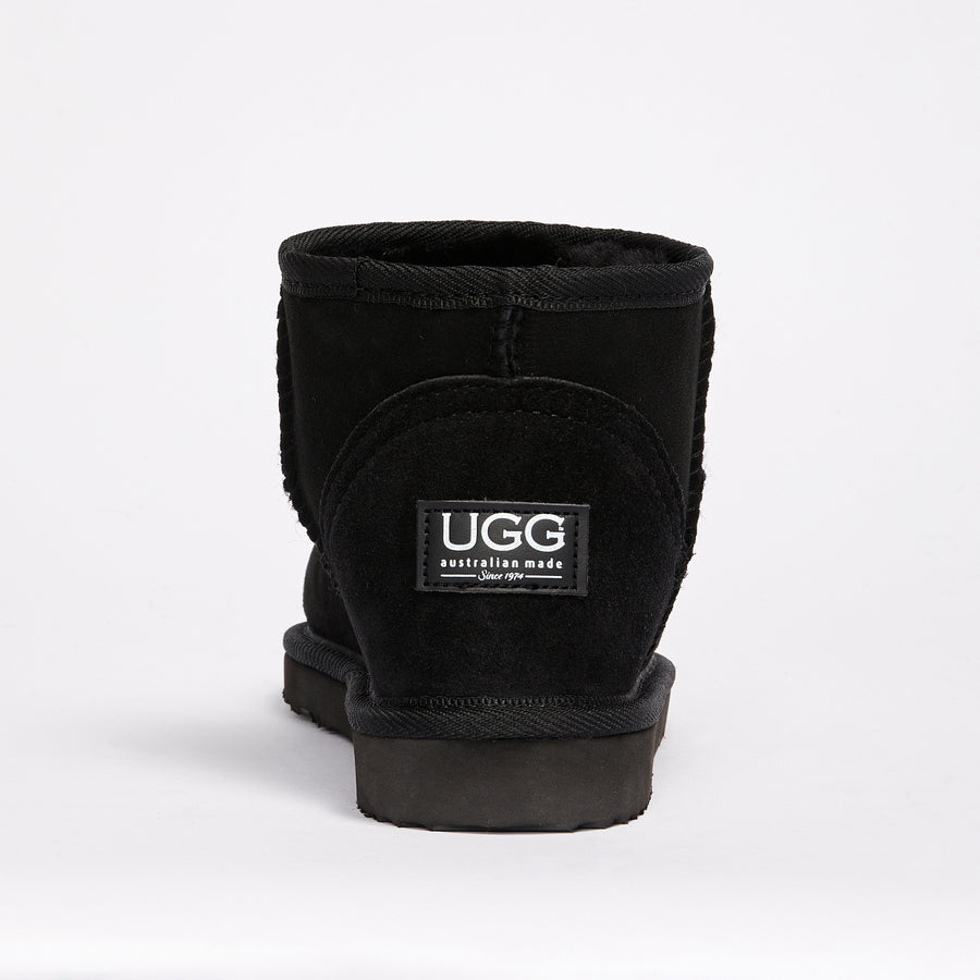 Black low top cut uggs