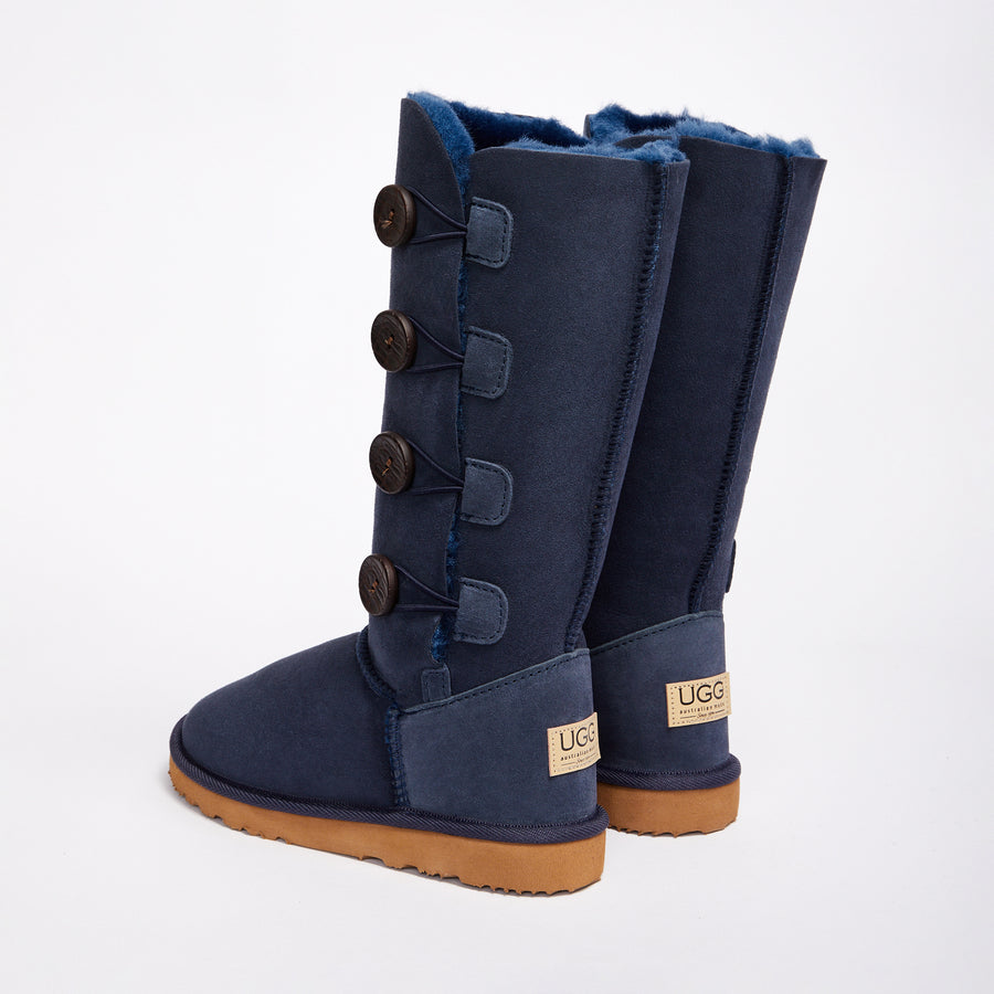 Burleigh Button Quad Women s Genuine Australian made sheepskin UGG