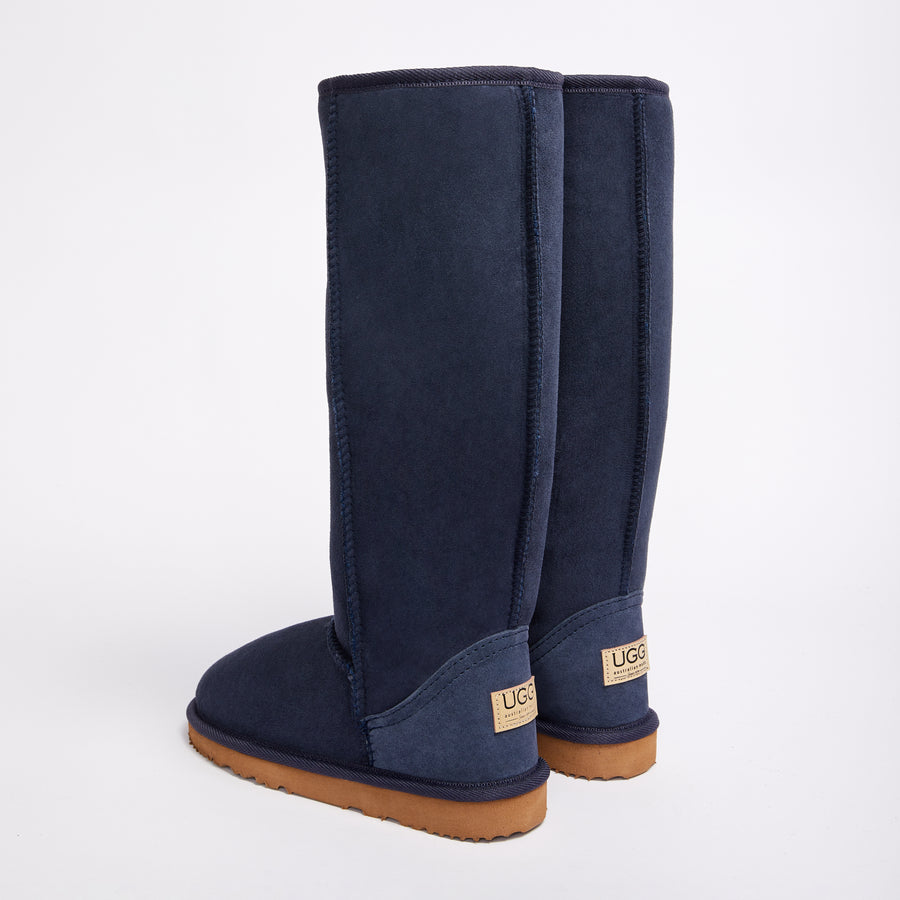 Tall navy ugg boots hotsell