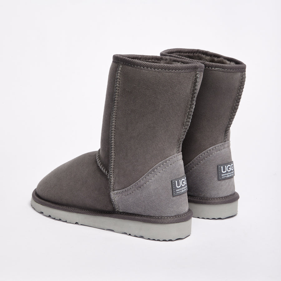 Grey Mid Height Ugg Boots