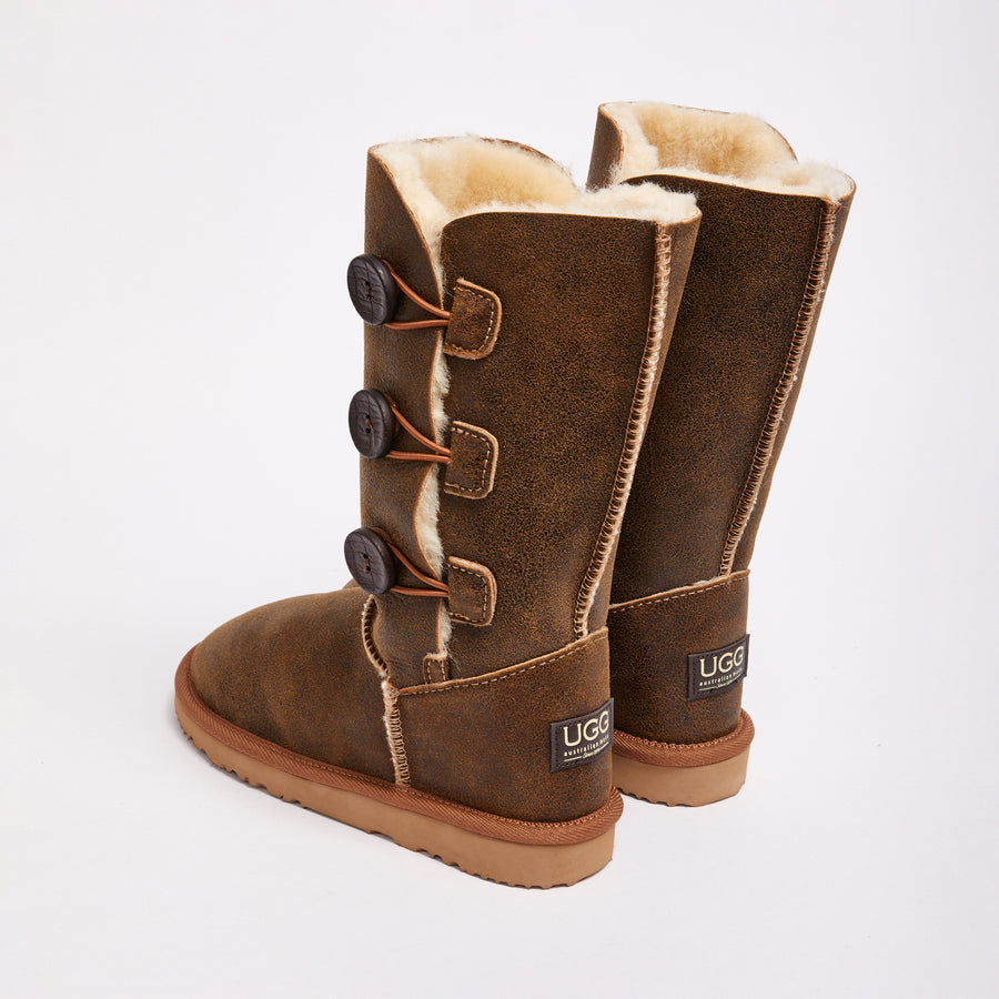 Ugg bailey button triplet hot sale chocolate