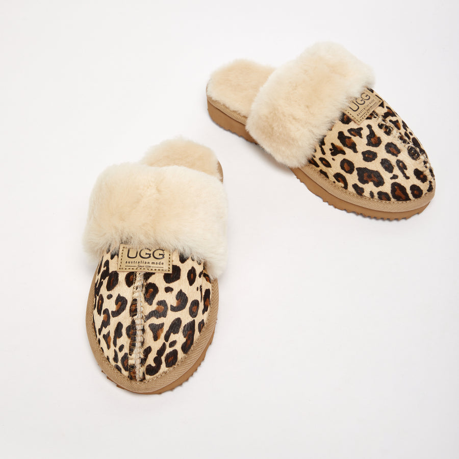 Women's Designer Slipper Baby Leopard