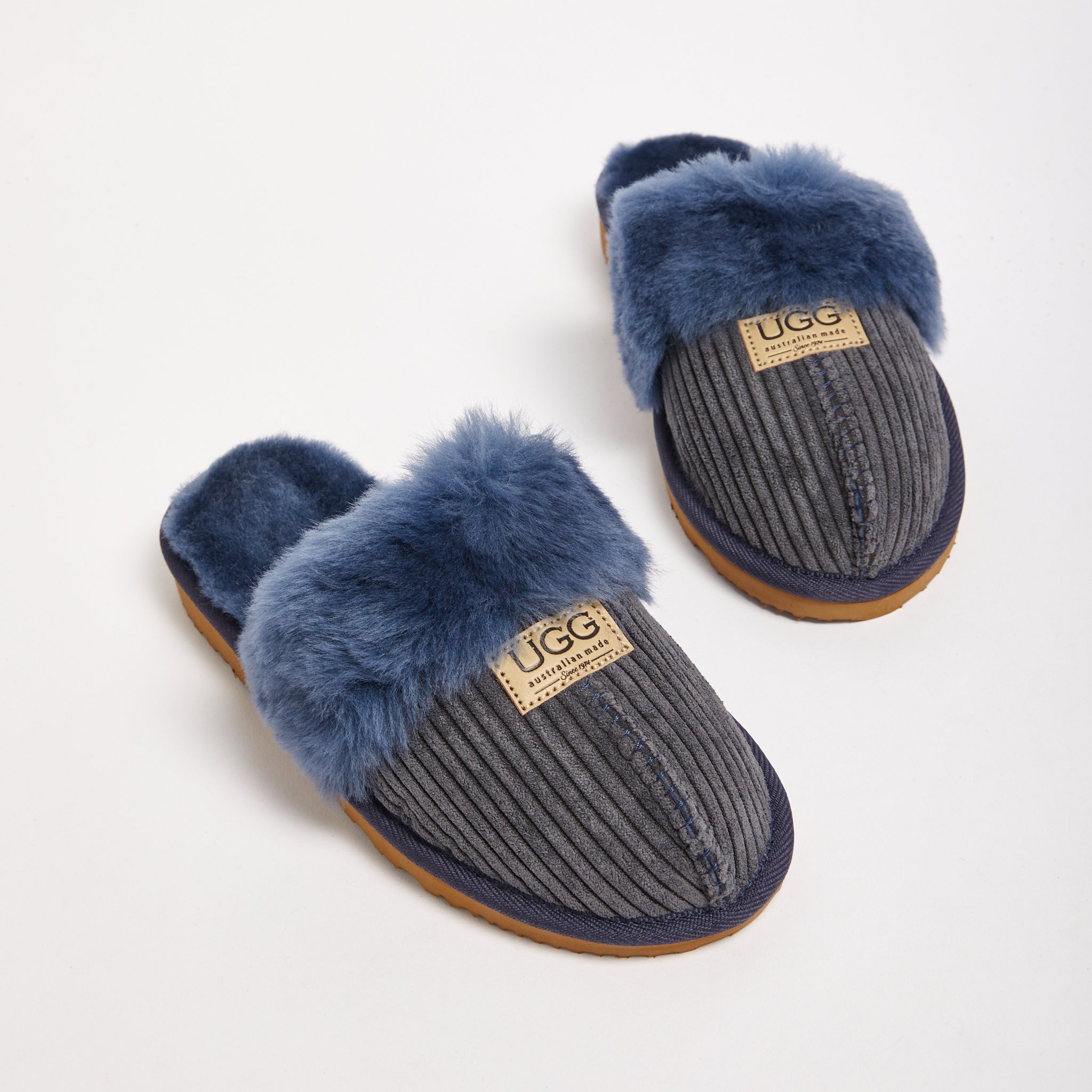 Corduroy Designer Slippers Women s Genuine Australian made sheepskin UGG slippers UGG Since 1974