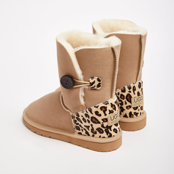 Women&#39;s Burleigh Button Mid Baby Leopard