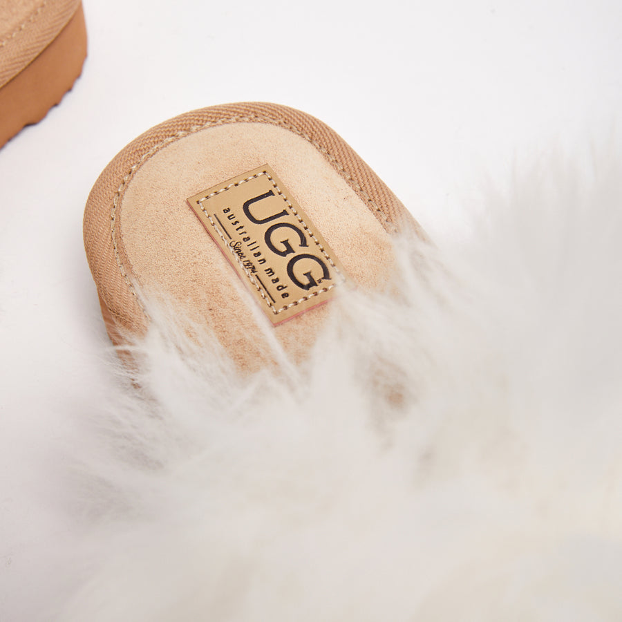 Australian Made Sheepskin Dolly Slides Women s Genuine Australian