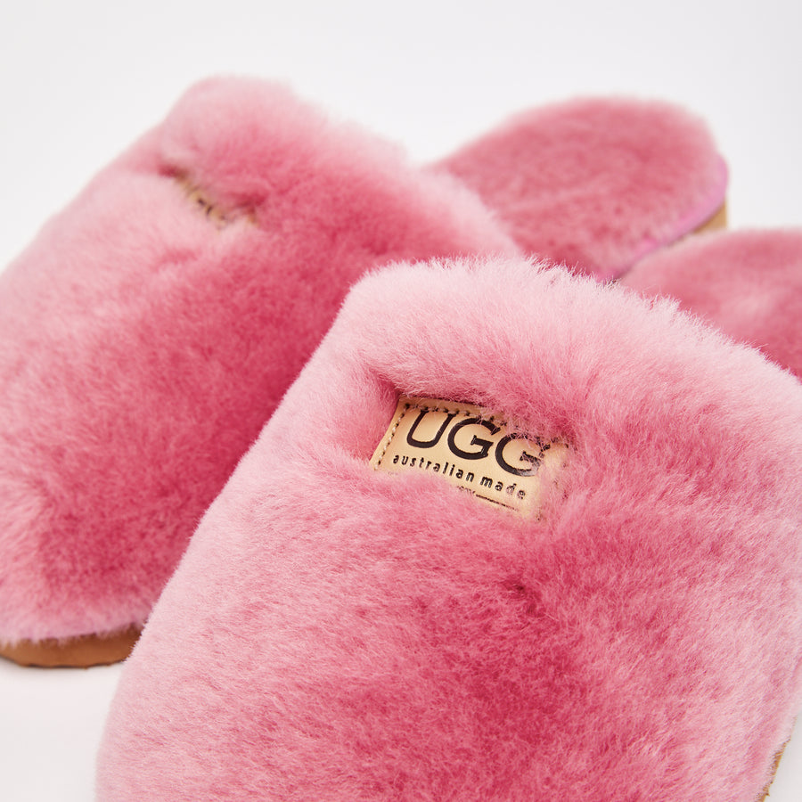 Ugg slippers pink fluffy top