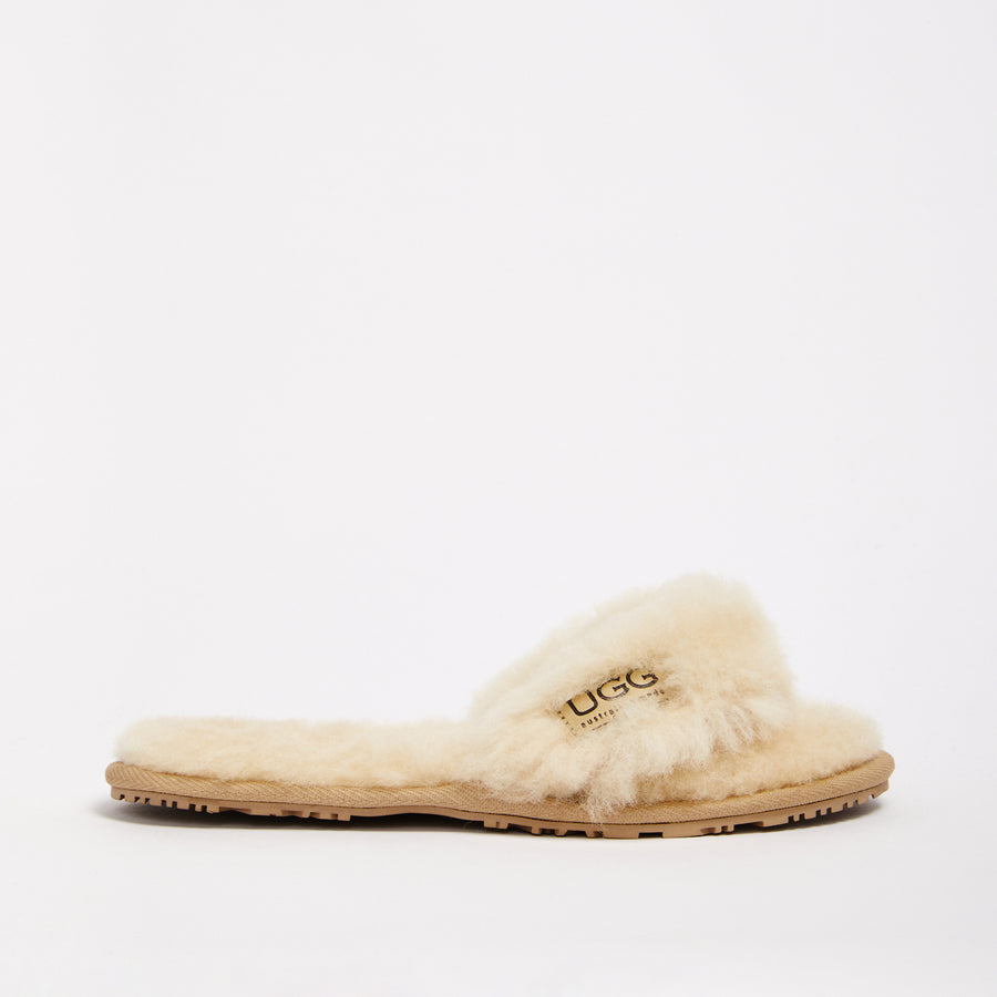 Ugg shearling flip hot sale flops