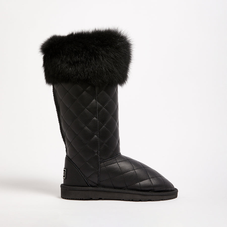Black tall ugg boots size sales 8