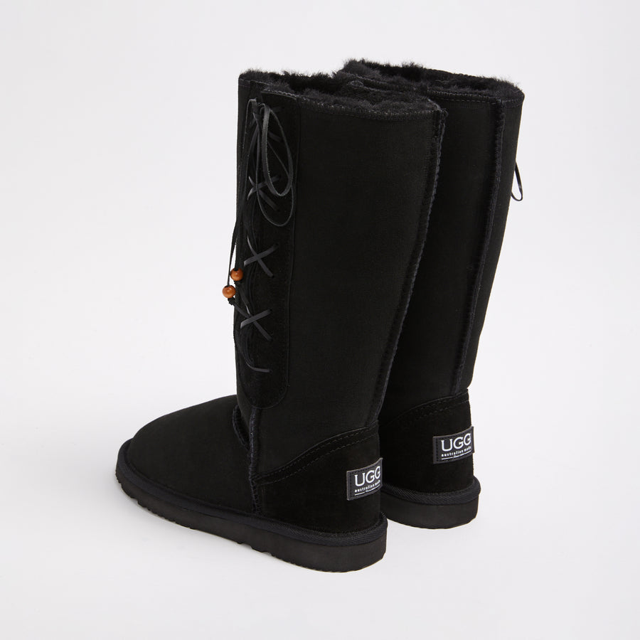 Black lace shop uggs