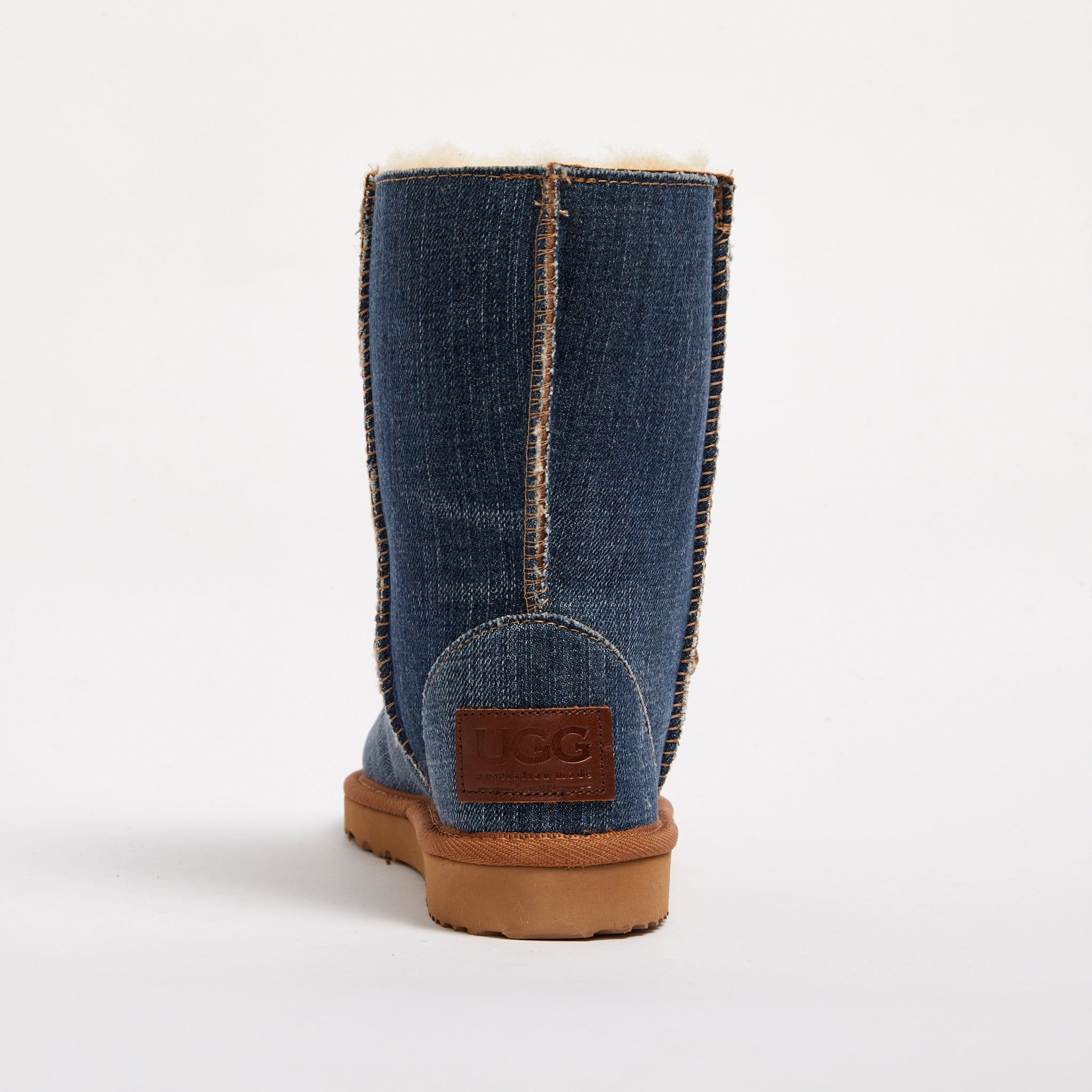 Dark denim ugg boots deals