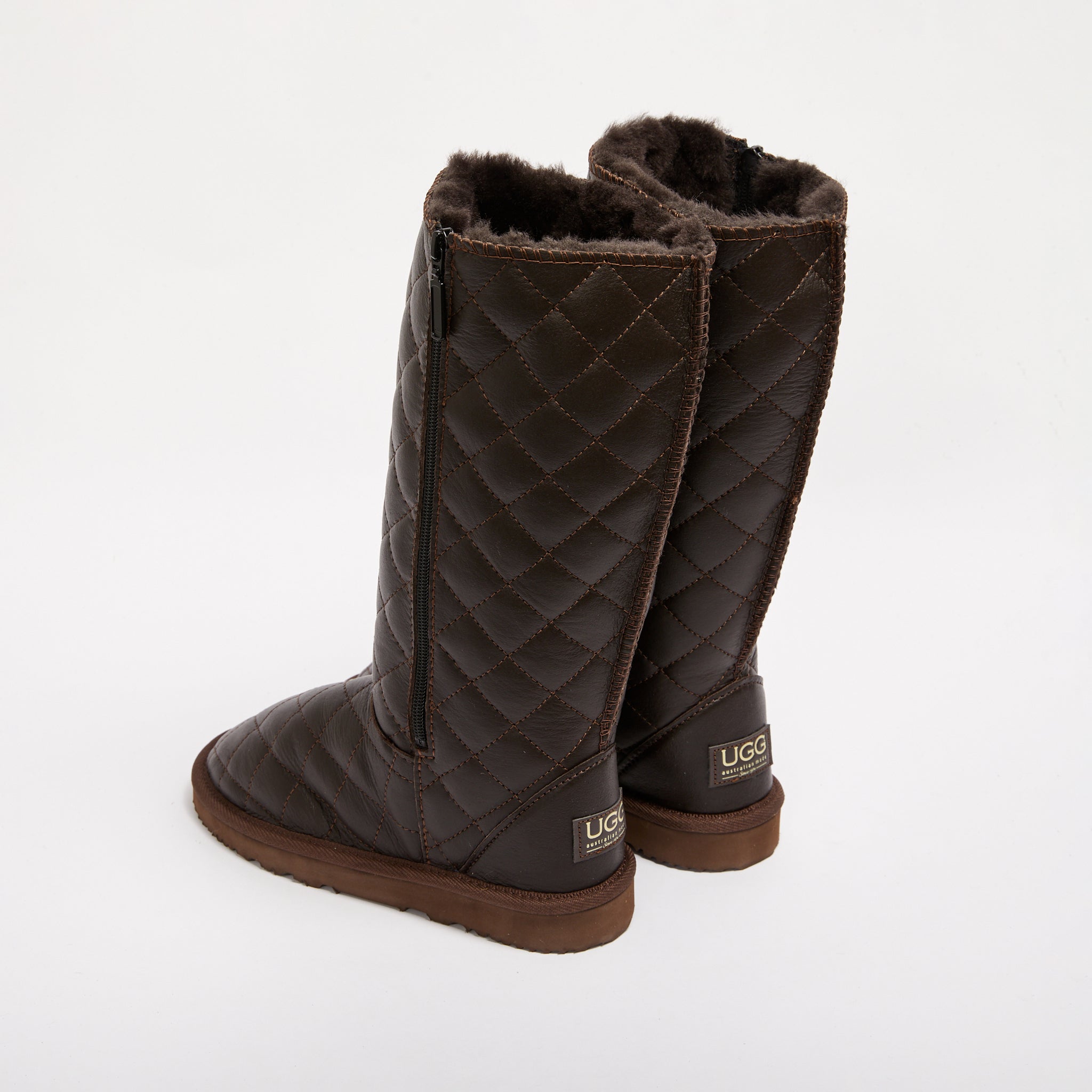 Wintour Harley Tall Nappa Chocolate Australian Made UGG Wintour Harley Tall Nappa Chocolate Australian Made UGG