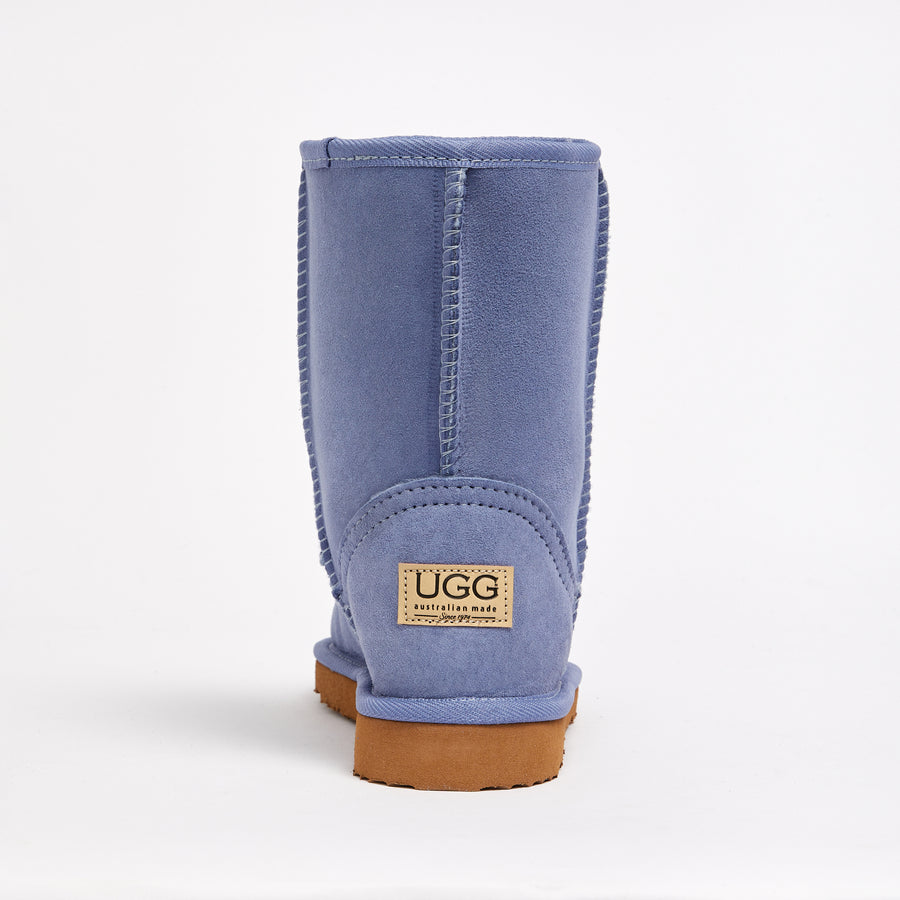 Blue leather ugg boots clearance