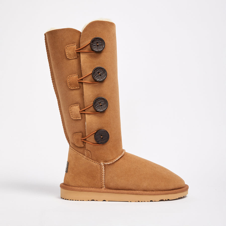 Tall ugg shop boots with buttons