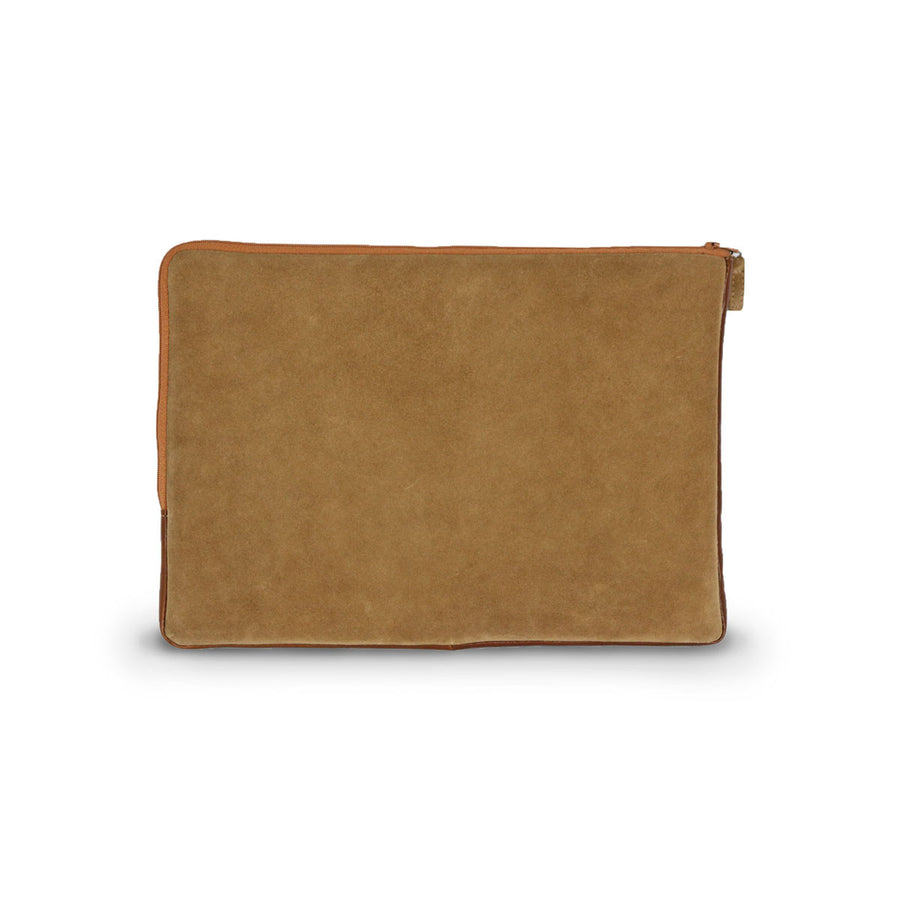 Laptop Chestnut Suede case online sale by UGG Australian Made Since 1974 Back view