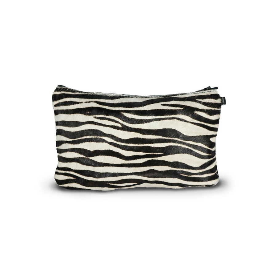 Zebra Clutch made from calfskin online sale by UGG Australian Made Since 1974 Back view