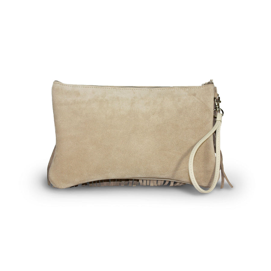 Tribal Clutch Sand suede online sale by UGG Australian Made Since 1974 Back view