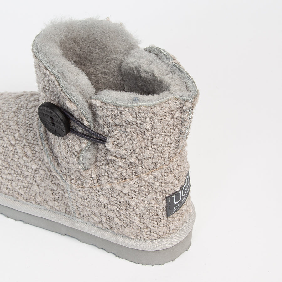 Women's Boucle Button Mini