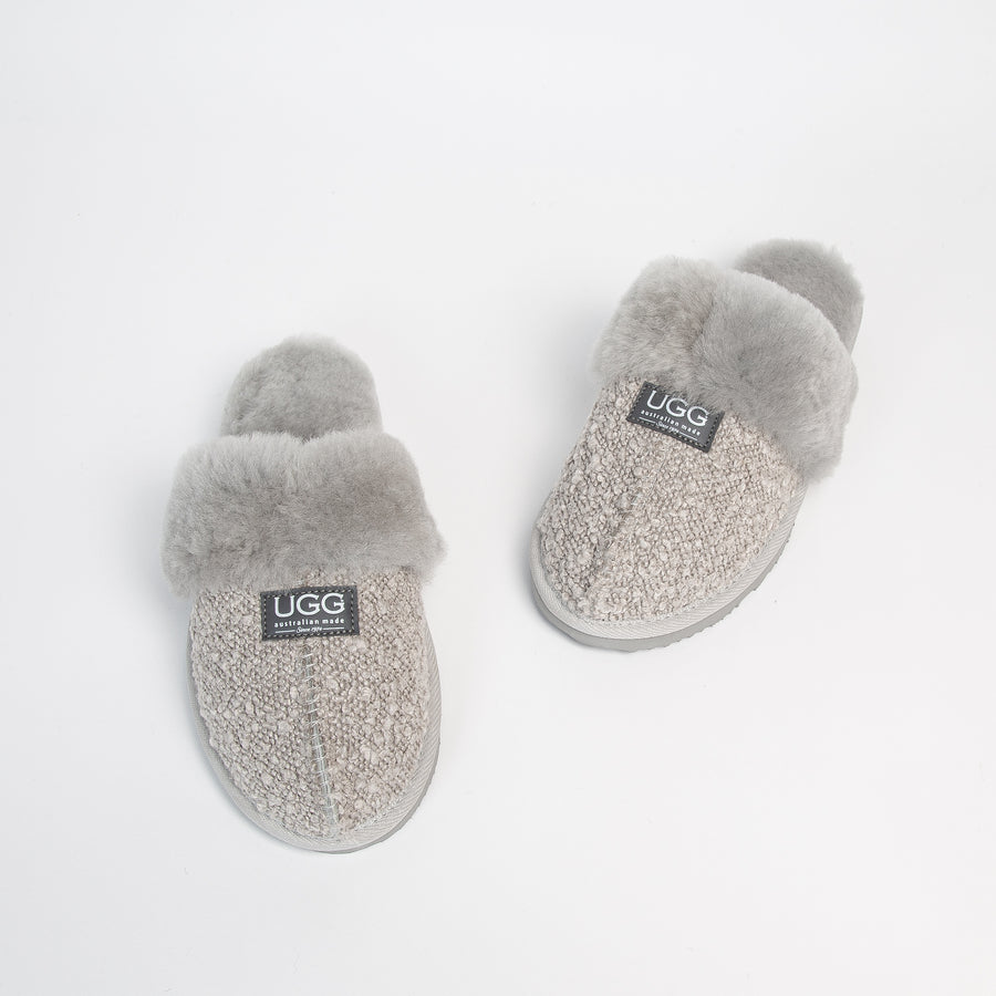 Women's Boucle Designer Slippers