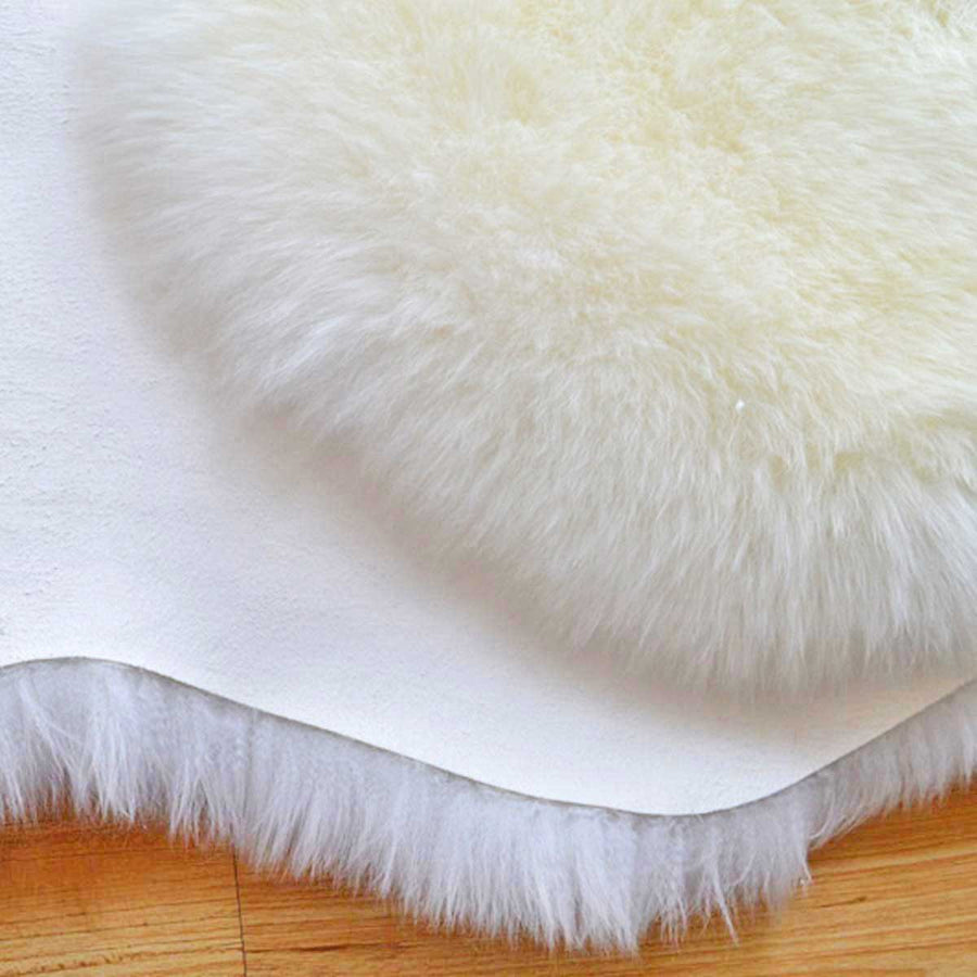 Ivory white sheepskin rug online sale by UGG Australian Made Since 1974 close up